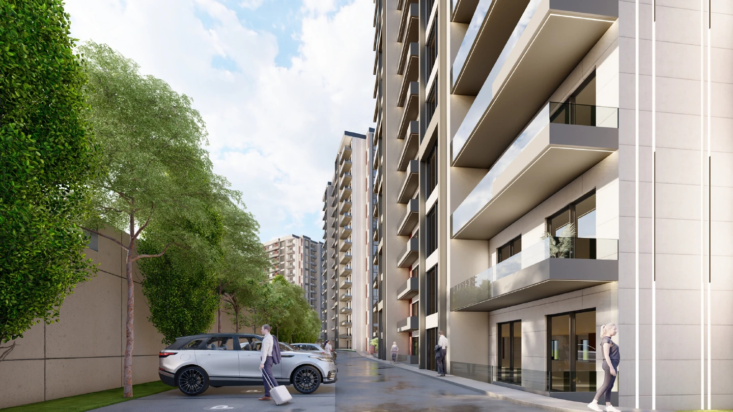 Velora City 1 - Blok çevresi servis ve araç yolu