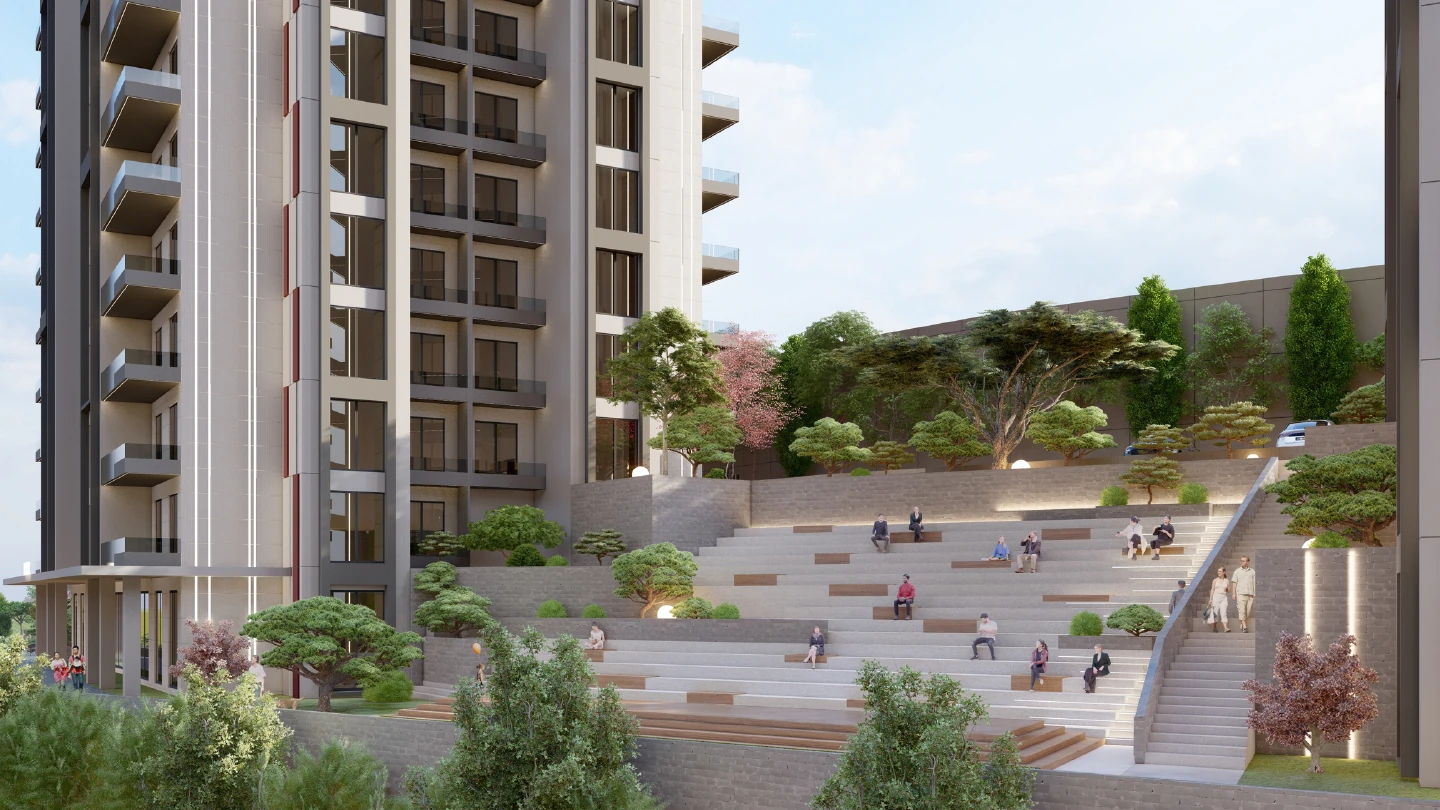 Velora City 1 peyzaj ve sosyal yaşam alanı